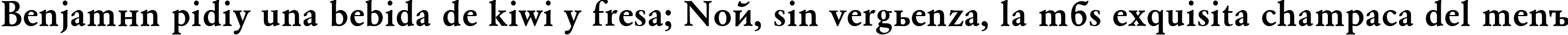 Пример написания шрифтом AZGaramondCTT-Bold текста на испанском Пример написания шрифтом AZGaramondCTT-Bold текста на испанском