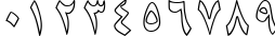 Пример написания цифр шрифтом B Niki Outline Пример написания цифр шрифтом B Niki Outline
