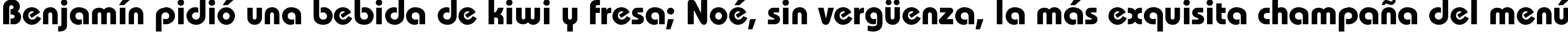 Пример написания шрифтом Bahamas Bold текста на испанском Пример написания шрифтом Bahamas Bold текста на испанском