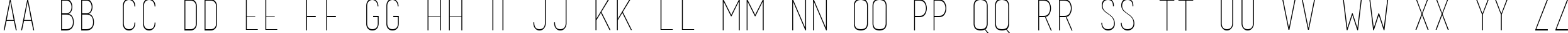 Пример написания английского алфавита шрифтом basic title font