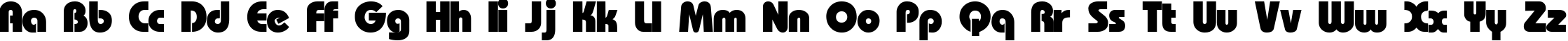 Пример написания английского алфавита шрифтом Bauhaus Пример написания английского алфавита шрифтом Bauhaus