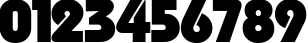 Пример написания цифр шрифтом Bauhaus Пример написания цифр шрифтом Bauhaus