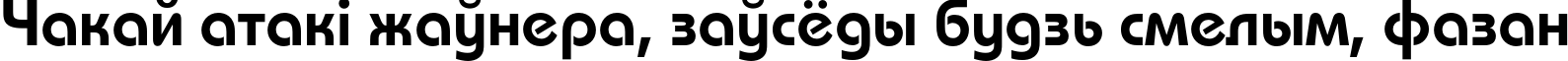 Пример написания шрифтом BauhausC Light Bold текста на белорусском Пример написания шрифтом BauhausC Light Bold текста на белорусском