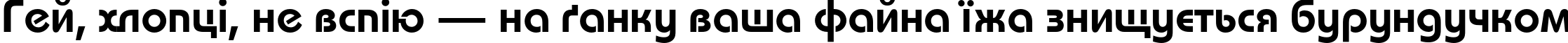 Пример написания шрифтом BauhausC Light Bold текста на украинском Пример написания шрифтом BauhausC Light Bold текста на украинском