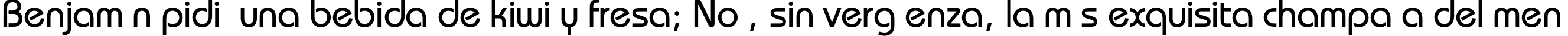 Пример написания шрифтом BauhausC Medium текста на испанском Пример написания шрифтом BauhausC Medium текста на испанском