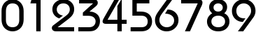 Пример написания цифр шрифтом BauhausCTT Пример написания цифр шрифтом BauhausCTT
