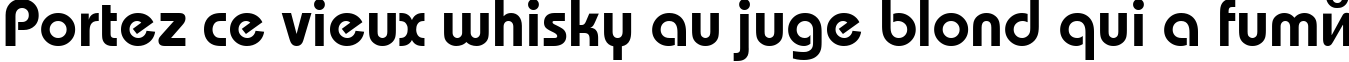 Пример написания шрифтом BauhausLightCTT Bold текста на французском Пример написания шрифтом BauhausLightCTT Bold текста на французском