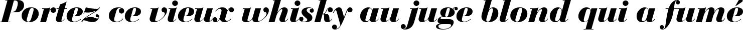 Пример написания шрифтом Bedini Bold Italic текста на французском