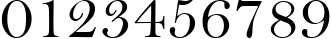 Пример написания цифр шрифтом Bell MT Пример написания цифр шрифтом Bell MT