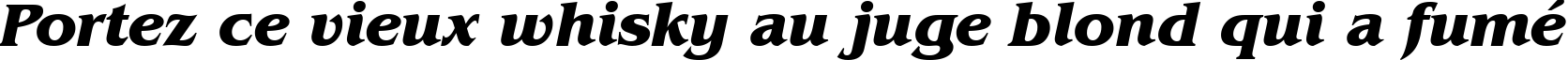 Пример написания шрифтом Benguiat Bold Italic BT текста на французском