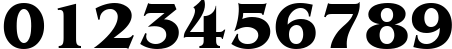 Пример написания цифр шрифтом Benguiat Cyrillic Bold