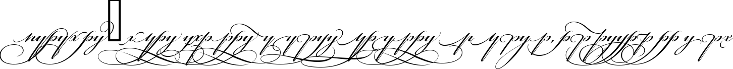 Пример написания шрифтом Bickham Script Alt Two текста на русском