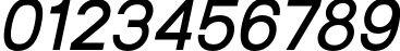 Пример написания цифр шрифтом Bifocals Italic