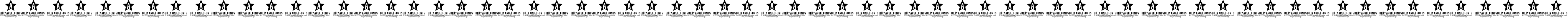 Пример написания русского алфавита шрифтом BILLY ARGEL FONT