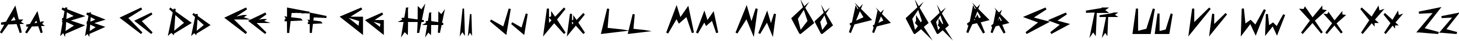 Пример написания английского алфавита шрифтом Bizarre Black Пример написания английского алфавита шрифтом Bizarre Black