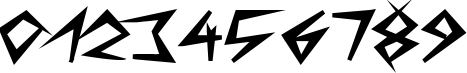Пример написания цифр шрифтом Bizarre Black Пример написания цифр шрифтом Bizarre Black