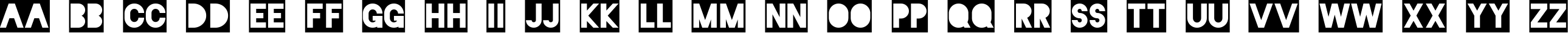 Пример написания английского алфавита шрифтом Blackout 2 AM