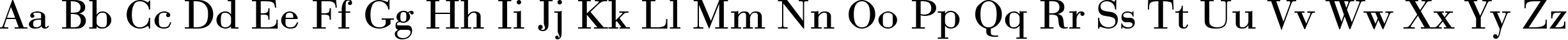 Пример написания английского алфавита шрифтом Bodoni Roman Пример написания английского алфавита шрифтом Bodoni Roman