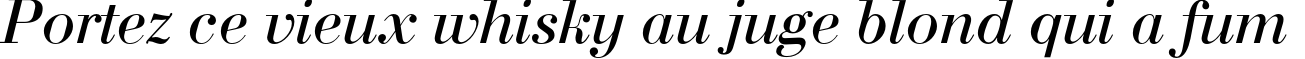 Пример написания шрифтом BodoniC Italic текста на французском Пример написания шрифтом BodoniC Italic текста на французском