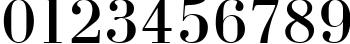 Пример написания цифр шрифтом BodoniCTT Пример написания цифр шрифтом BodoniCTT