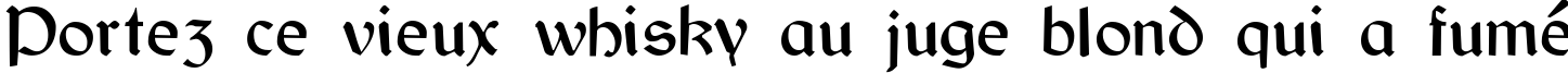Пример написания шрифтом Bretagne Gaelic текста на французском Пример написания шрифтом Bretagne Gaelic текста на французском