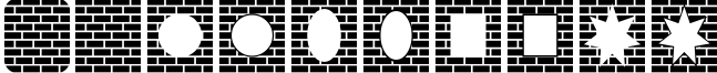 Пример написания цифр шрифтом Bricks n Things