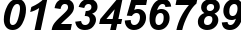 Пример написания цифр шрифтом Browallia New Bold Italic