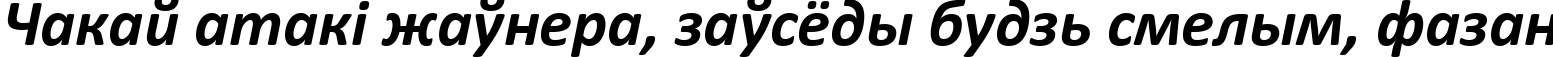 Пример написания шрифтом Calibri Bold Italic текста на белорусском Пример написания шрифтом Calibri Bold Italic текста на белорусском