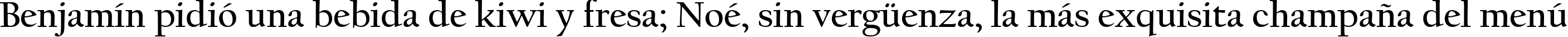 Пример написания шрифтом Californian FB Bold текста на испанском Пример написания шрифтом Californian FB Bold текста на испанском