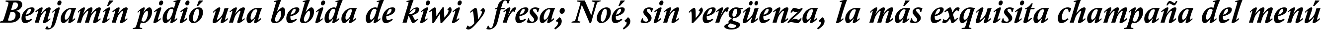Пример написания шрифтом Calisto MT Bold Italic текста на испанском
