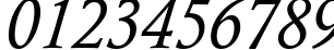 Пример написания цифр шрифтом Calisto MT Italic Пример написания цифр шрифтом Calisto MT Italic