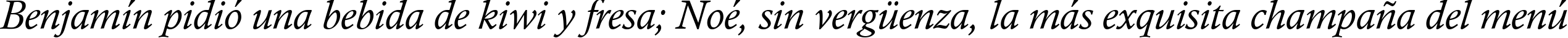 Пример написания шрифтом Calisto MT Italic текста на испанском Пример написания шрифтом Calisto MT Italic текста на испанском