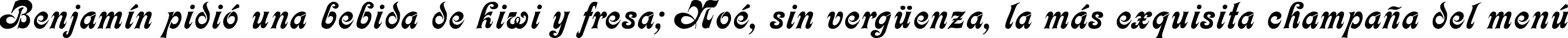 Пример написания шрифтом Calligraph Medium текста на испанском Пример написания шрифтом Calligraph Medium текста на испанском