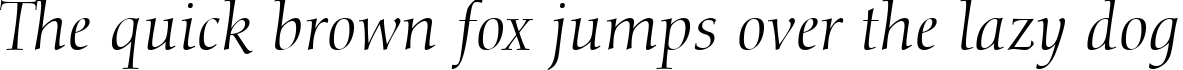 Пример написания шрифтом Italic текста на английском