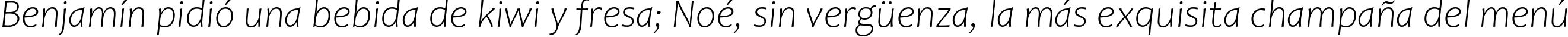 Пример написания шрифтом Candara Light Italic текста на испанском Пример написания шрифтом Candara Light Italic текста на испанском