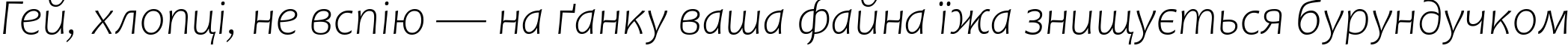 Пример написания шрифтом Candara Light Italic текста на украинском Пример написания шрифтом Candara Light Italic текста на украинском