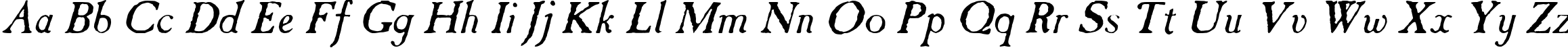 Пример написания английского алфавита шрифтом CasablancaAntique Italic Пример написания английского алфавита шрифтом CasablancaAntique Italic