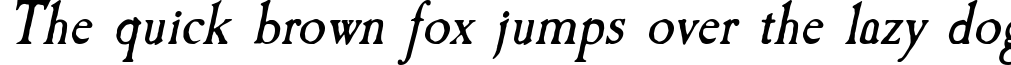 Пример написания шрифтом Italic текста на английском