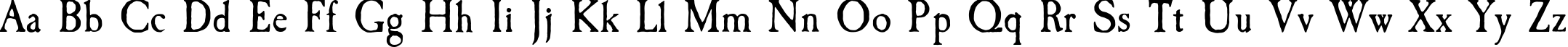 Пример написания английского алфавита шрифтом Caslon Antique Пример написания английского алфавита шрифтом Caslon Antique