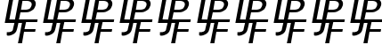 Пример написания цифр шрифтом Caslon Calligraphic Initials