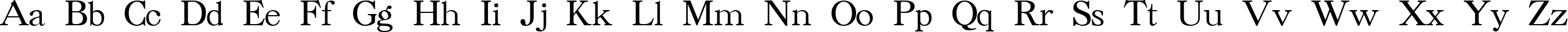 Пример написания английского алфавита шрифтом Caslon Cyrillic Bold