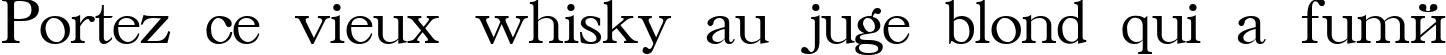 Пример написания шрифтом Caslon Cyrillic Bold текста на французском