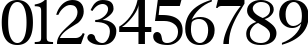 Пример написания цифр шрифтом Caslon Cyrillic Bold