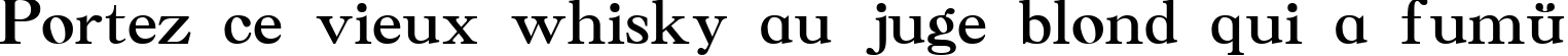 Пример написания шрифтом Caslon текста на французском