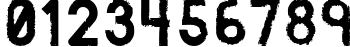 Пример написания цифр шрифтом Catenary Stamp