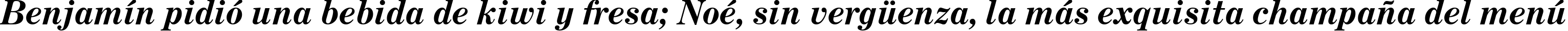 Пример написания шрифтом Century Expanded Bold Italic BT текста на испанском