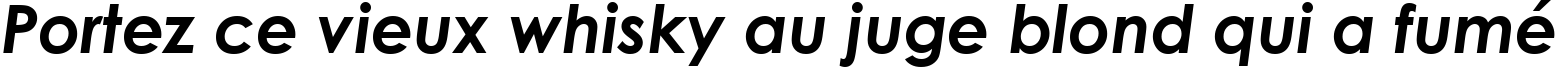 Пример написания шрифтом Century Gothic Bold Italic текста на французском
