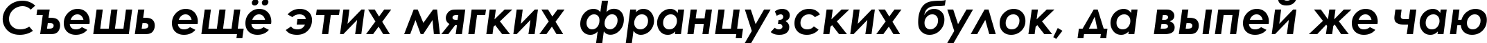Пример написания шрифтом Century Gothic Bold Italic текста на русском