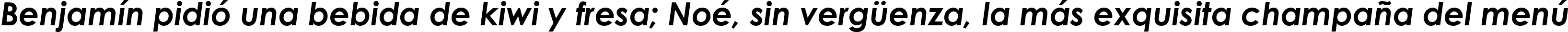 Пример написания шрифтом Century Gothic Bold Italic текста на испанском
