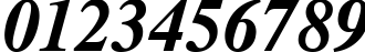 Пример написания цифр шрифтом CG Times Bold Italic